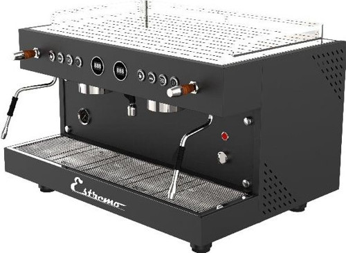 EST-300 Çift Gruplu Pro Espresso Makinesi Siyah