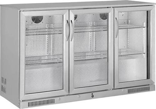 SBC-350 Bar Arkası Şişe Soğutucu - 3 Çarpma Kapaklı - krom