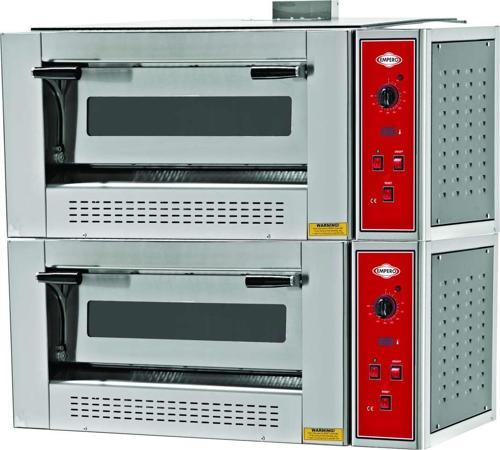 EMP.9+9G Gazlı Pizza Fırını İki Katlı 30 cm 9+9 Pizza Kapasiteli - LPGli