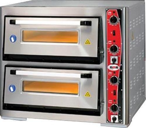 PF6262DE  Pizza Fırını PF6262DE Çift Katlı-380 V-içi 62x62 cm