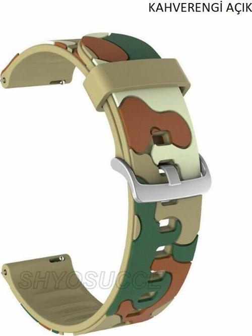 Huawei Watch Gt Gt2 Gt3 Gt4 Honor Watch Uyumlu Kamuflaj Kordon 22mm
