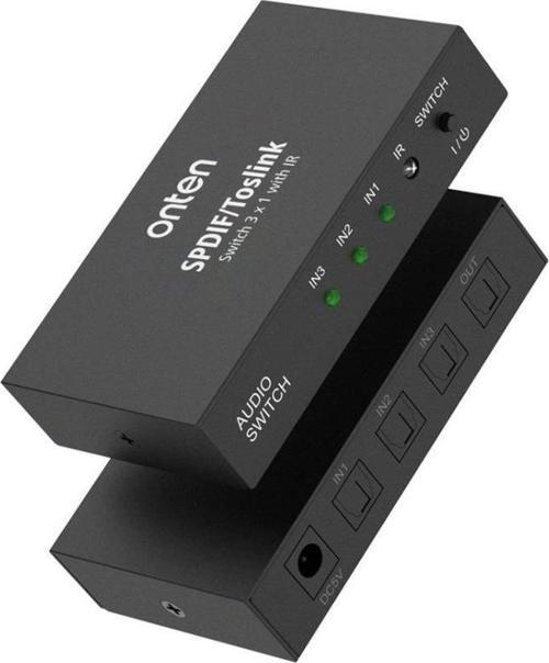 Onten 37507 Dijital Optik Ses 3in1 Out Switcher Hoparlör Konektörü