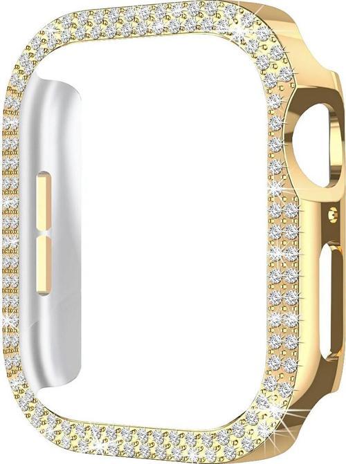 Apple Watch 10. Nesil 42mm Uyumlu Parlak Taşlı 360 Tam Koruma Kapak Kılıf
