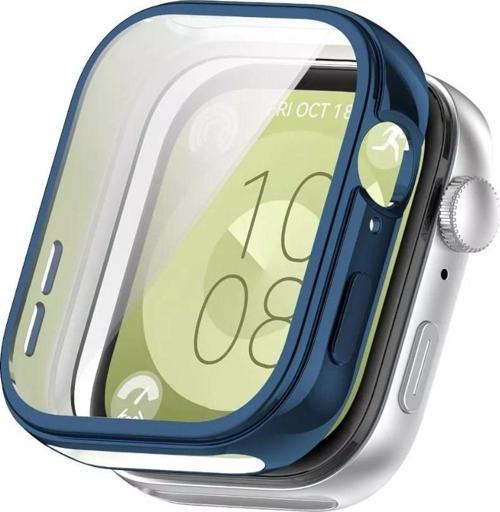 Huawei Watch Fit 3 Uyumlu Kasa Ekran Koruyucu 360 Tam Koruma Kılıf Kapak