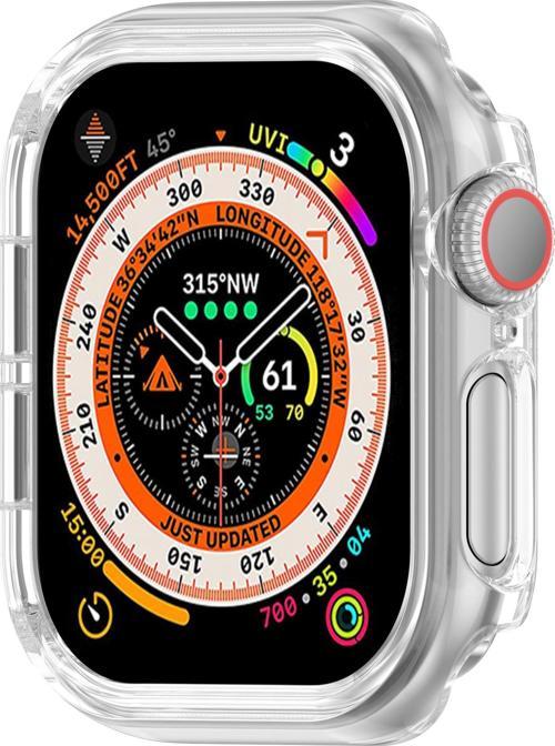 Apple Watch 10. Nesil 46mm Uyumlu Rubber Sert Plastik Koruma Kasa Kılıfı
