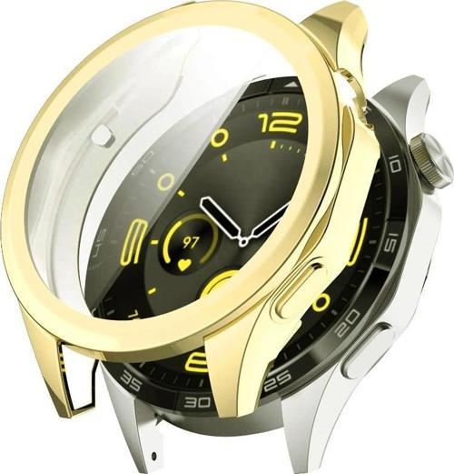 Huawei Watch Gt4 46mm Uyumlu Kasa Ekran Koruyucu 360 Tam Koruma Kılıf Kapak