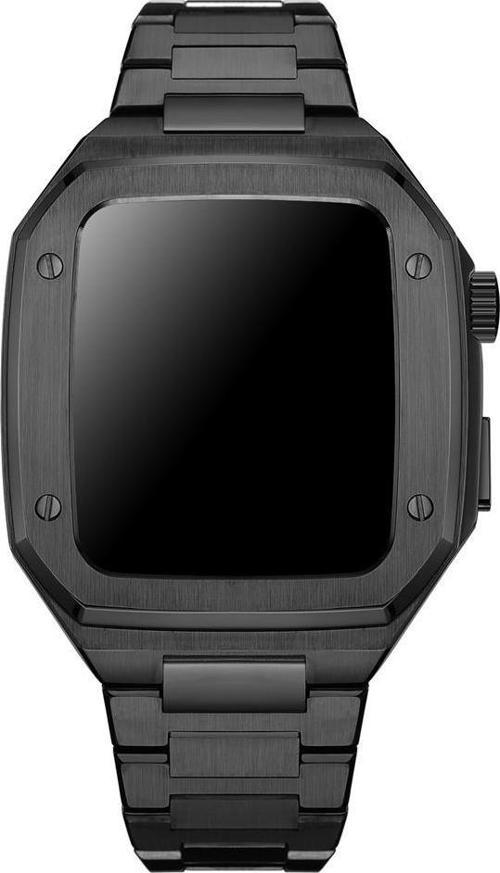 Apple Watch 7 8 9 10 Ultra 2 44 45 46 49mm Uyumlu Paslanmaz Çelik Zırh Armor Kasa Kordon