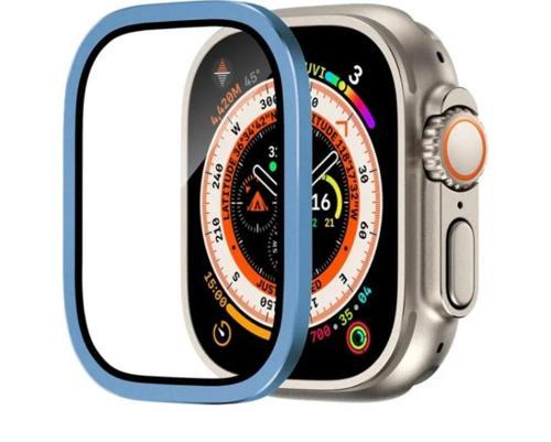 Apple Watch Ultra 49mm Uyumlu Metal Çerçeveli Ekran Koruyucu