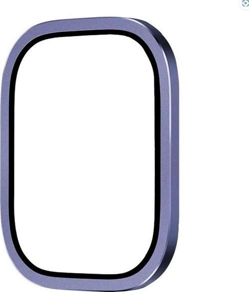 Apple Watch Ultra 49mm Uyumlu Metal Çerçeveli Ekran Koruyucu
