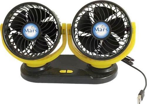 Araç Araba Ev Ofis Masaüstü 2 li Vantilatör Fan Pervane Usb Girişli X916