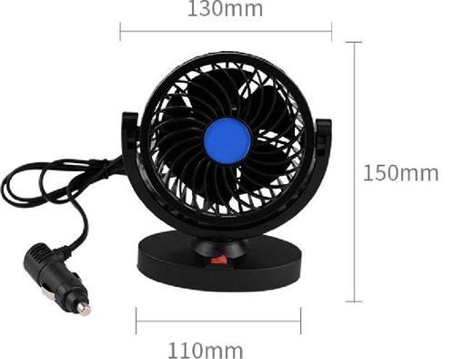 Araç Araba Kamyon Tır Mini Vantilatör Fan Pervane Soğutucu F-306