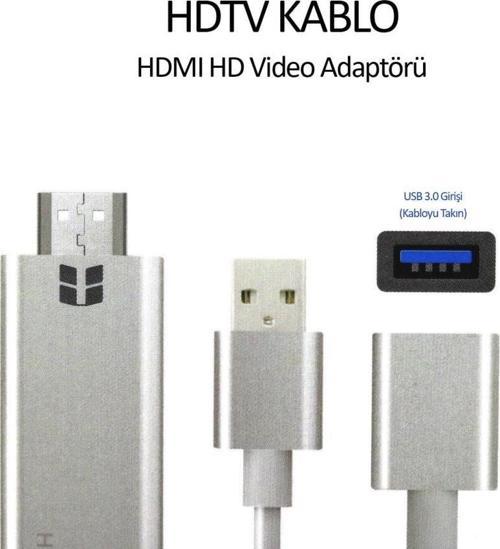 iPhone Android 1080P Görüntü Aktarım Hdtv Hdmi Kablosu