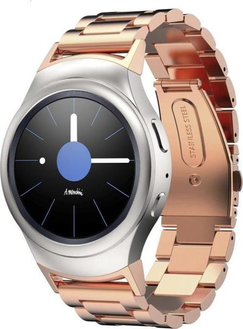 Samsung Galaxy Gear S3 Gear Watch 3 45mm Uyumlu Çelik Metal Kordon