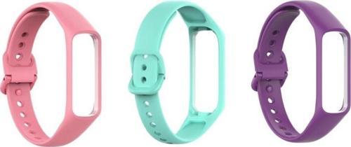 Samsung Galaxy Fit 2 Uyumlu R220 TME Silikon Kordon Kayış 3lü Set