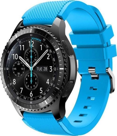 Samsung Gear S3 Gear Watch 3 45mm Uyumlu Silikon Kordon Kayış
