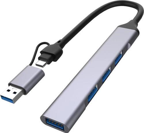 USB 3.0 Type-C 1xUSB 3.0 3xUsb 2.0 HUB Otg Çoğaltıcı UCA9701