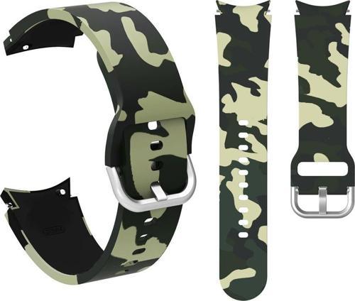 Samsung Galaxy Watch 4 5 6 7 Pro 40 42 43 44 46 47mm Uyumlu Kamuflaj Kordon