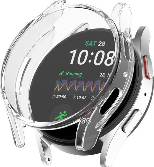 Samsung Galaxy Watch 7 40mm Uyumlu Kasa Ekran Koruyucu 360 Tam Koruma Kılıf Kapak
