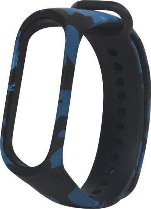 Xiaomi Mi Band 3 ve 4 Akıllı Bileklik Uyumlu Kordon Kamuflaj Desen