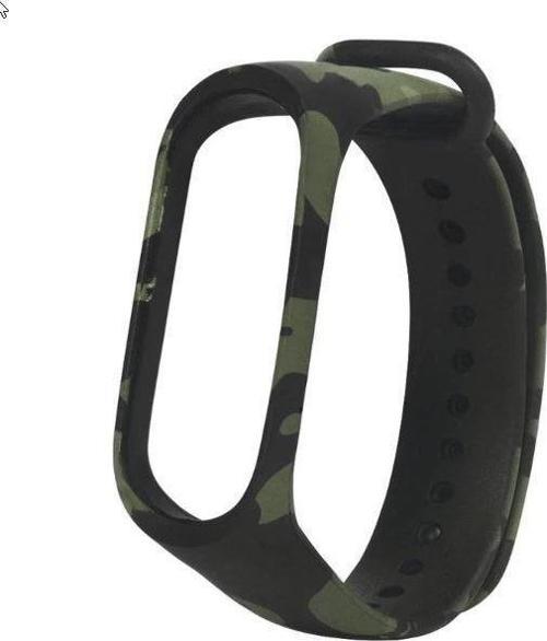 Xiaomi Mi Band 3 ve 4 Akıllı Bileklik Uyumlu Kordon Kamuflaj Desen