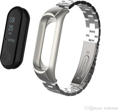 Xiaomi Mi Band 5 Mi Band 6 Uyumlu Çelik Steel Kordon Kayış