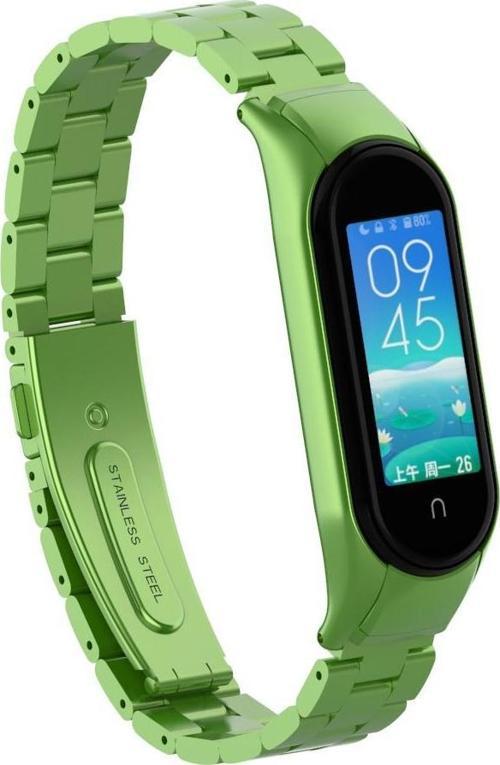 Xiaomi Mi Band 5 Mi Band 6 Uyumlu Çelik Steel Kordon Kayış