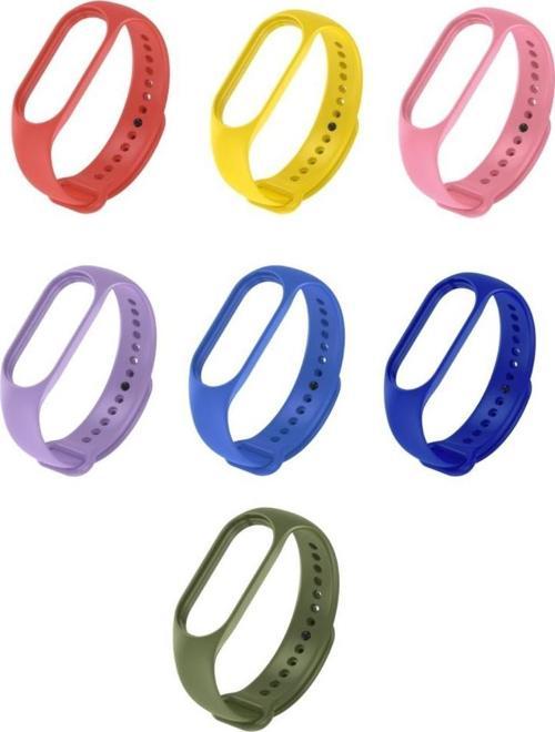Xiaomi Mi Band 5 6 7 Uyumlu Akıllı Bileklik TME 7'li Set Kordon Kayış