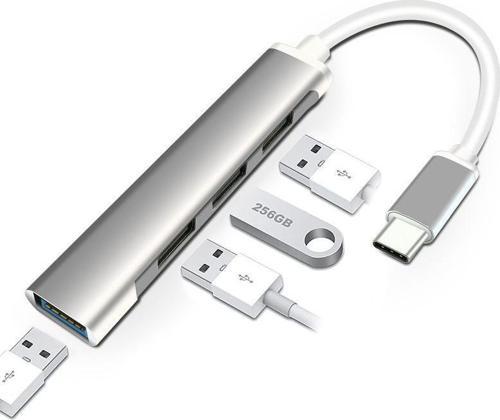 Type-C Usb 3.1 den 4 Adet USB 3.0 HUB Otg Çoğaltıcı Adaptörü C809