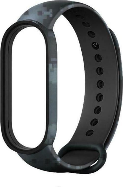 Xiaomi Mi Band 5 Mi Band 6 Mi Band 7 Uyumlu Kordon Kamuflaj Desen