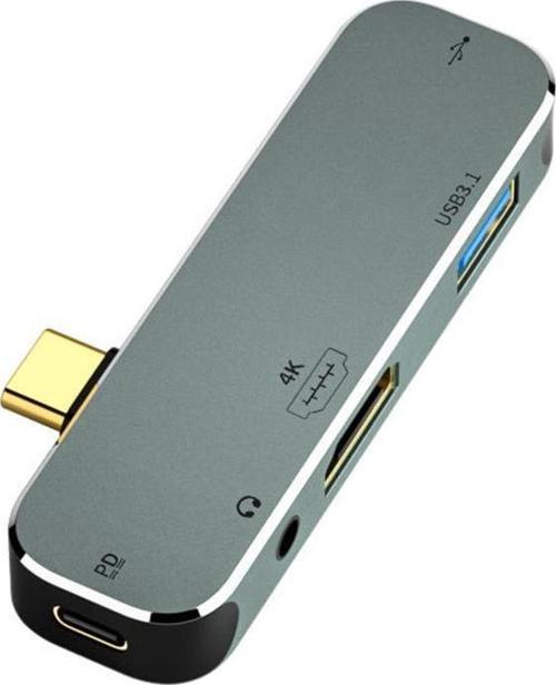 Type-C Usb 3.1 Usb 3.0 Usb 2.0 Hdmi PD 3.5m Giriş Çevirici Hub X5