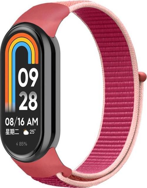 Xiaomi Mi Band 8 Mi Band 9 Uyumlu Woven Sport Loop Örgü Kordon Kayış