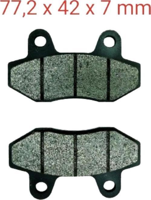 151 Rs Arka Fren Disk Balatası Delta 7 Mm