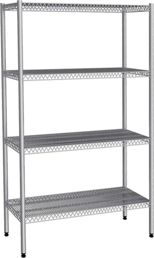 Tel Raf-4 katlı-inox 304-91x46x160 cm