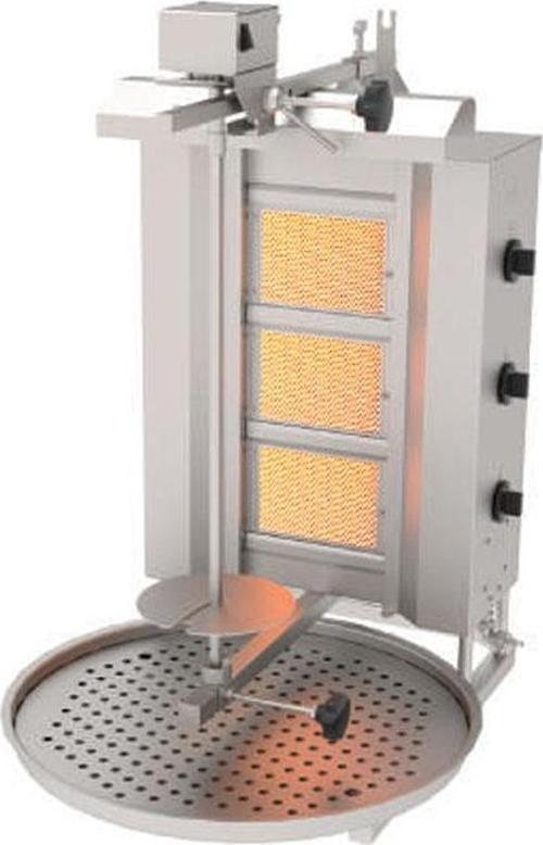 ADG-3U Döner Makineleri Gazlı Üstten Motorlu - 3 Radyanlı - 230 V