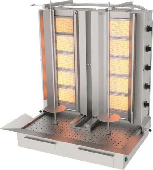 ADG-5+5-A Döner Makineleri Gazlı Alttan Motorlu Hareketli Yanyana - 5x2 Radyanlı