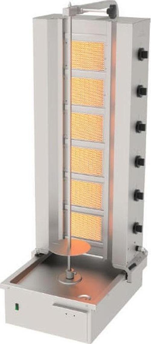 ADG-6A Döner Makineleri Gazlı Alttan Motorlu Hareketli - 6 Radyanlı - 220 V