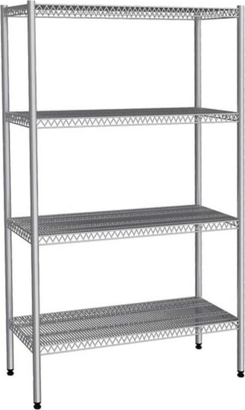 EMP.T.3.4691-18-4 Tel Raf-4 katlı-inox 304-91x46x180 cm