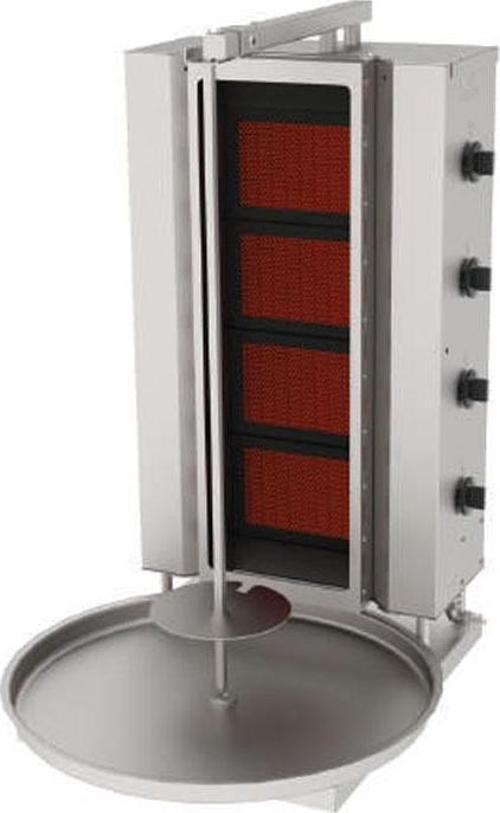 ADGC-4-S Döner Makineleri Gazlı Camlı Sabit - 4 Radyanlı
