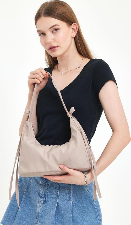 Coquette Kurdele Detaylı Midi Bag Fiyonklu Midi Boy Baget El Ve Omuz Çantası