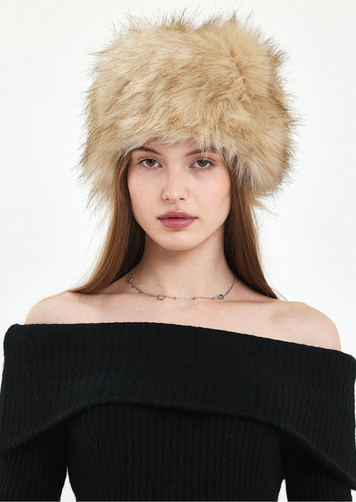 Fluffy Kalpak Şapka Kazak/Rus Tarzı