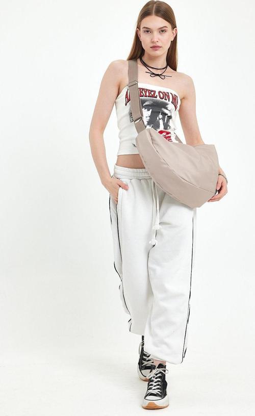 Su Geçirmez Moon Tote Bag Fermuarlı, Astarlı , Omuz & Çapraz / Spor & Günlük Çanta