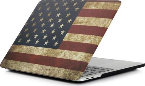 MacBook Air 13 A1932 2018 A2179 2020 Bayrak Desenli Kılıf Kapak