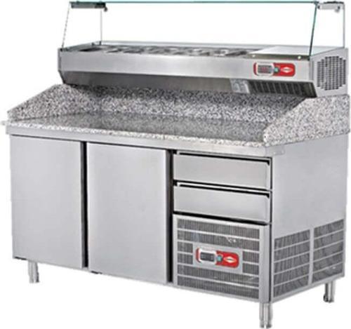 EMP.160.80.02 Granit Tablalı Hamur Hazırlık Buzdolabı (2 kapılı)