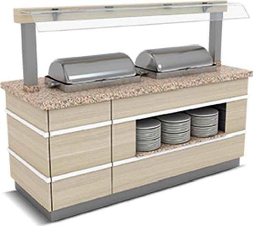 GLT.SSC-N.01 Galata Sıcak Servis Ünitesi 1 Chafing Dish Nefeslikli