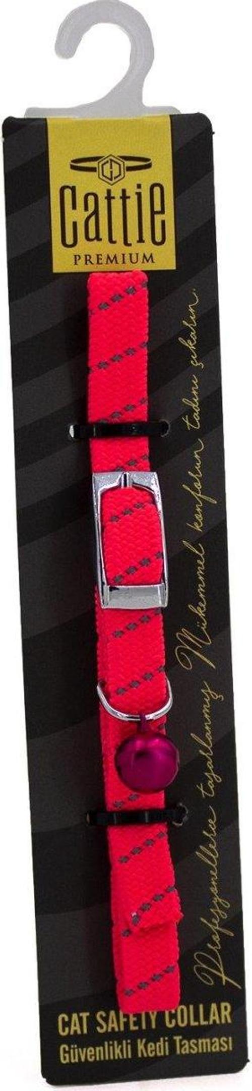 Ayarlanabilir Elastik Kedi Boyun Tasması 1 cm x 30 cm Pembe
