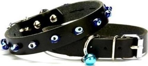 Nazar Boncuklu Kedi Ve Köpek Tasması 1x14-18 cm Siyah Xsmall