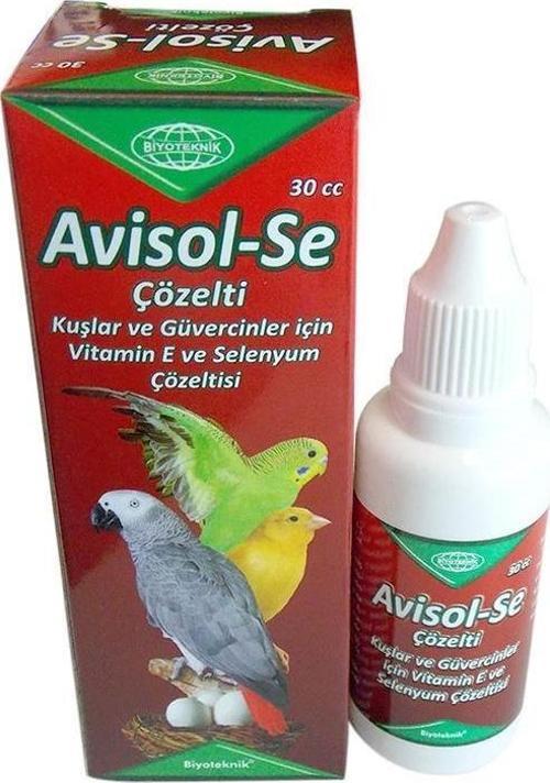 Kuşlar ve Güvercinler için Vitamin E ve Selenyum Çözeltisi 30 cc