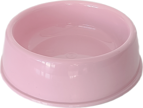 Kedi Köpek Plastik Mama Ve Su Kabı 20 cm - 200 ml Pembe