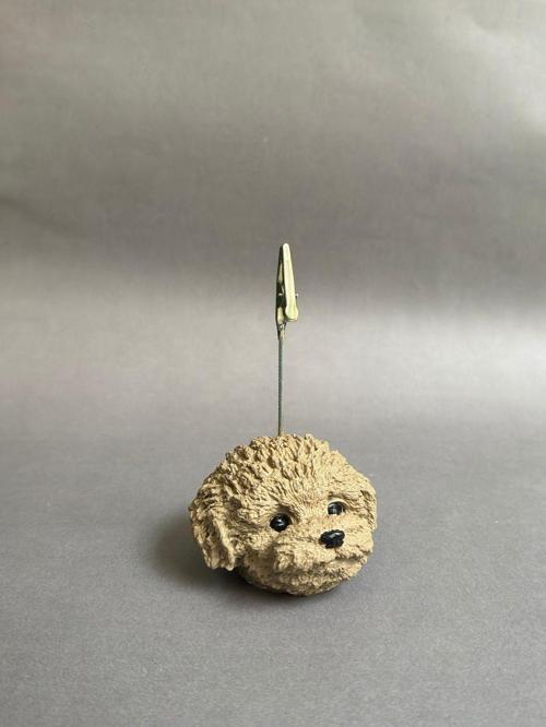 Sevimli Kraft Rengi Köpek Fotoğraf Not Tutacağı Notluk Not Tutucu