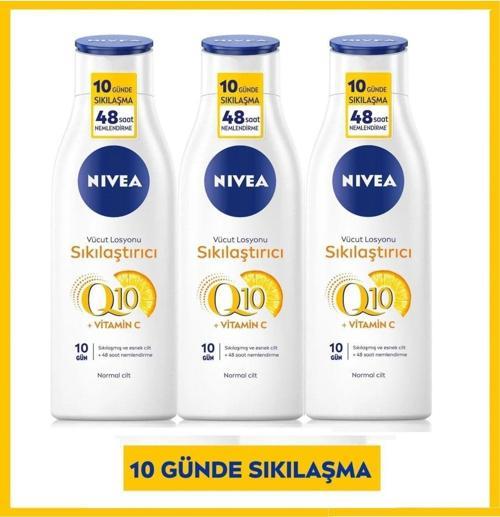 Sıkılaştırıcı Vücut Losyonu ( Q10 +Vitamin C ) Normal Cilt 250Ml X 3 Adet